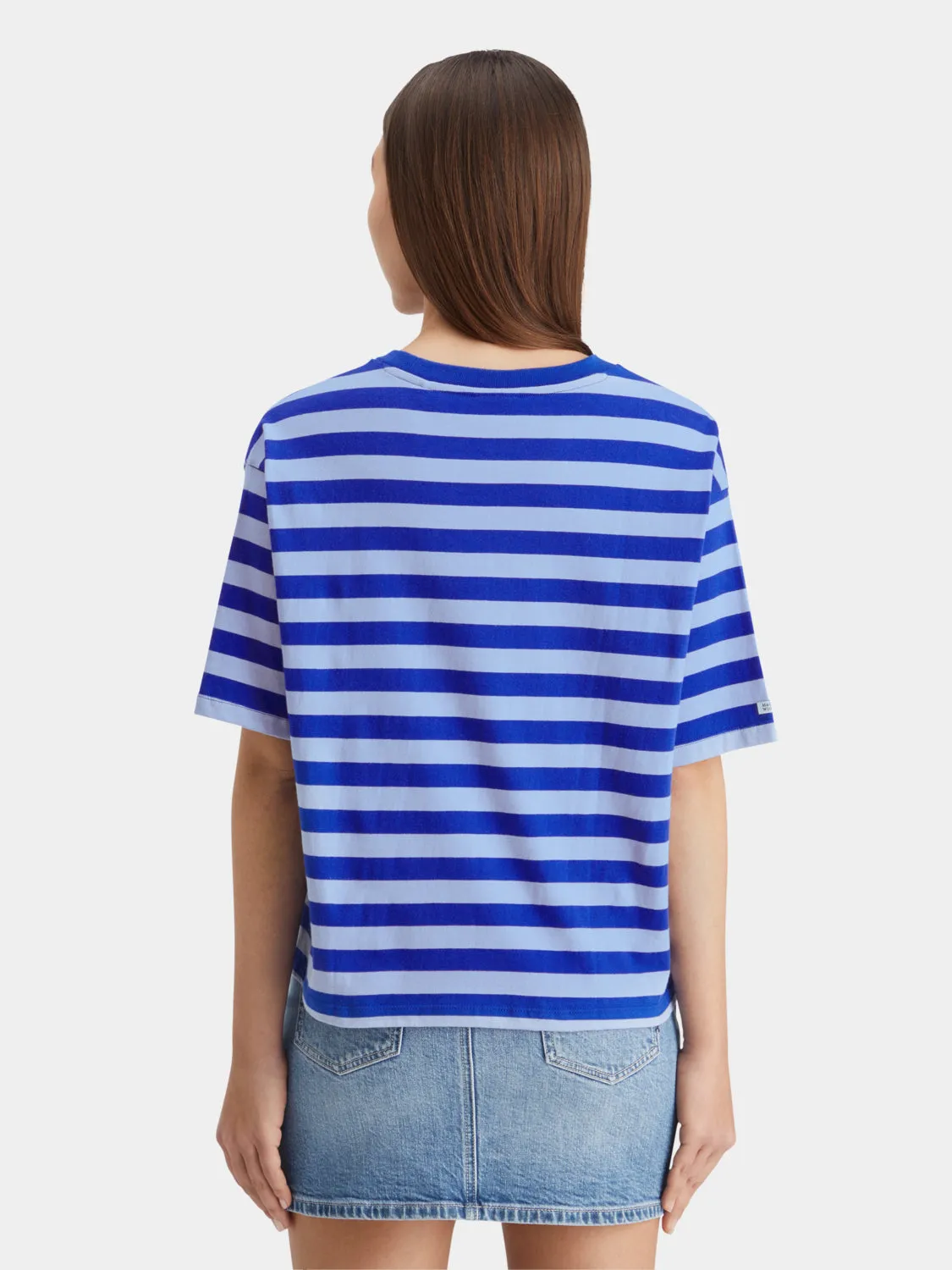 Striped cropped t-shirt sold by Scotch and Soda product image thumbnail 3