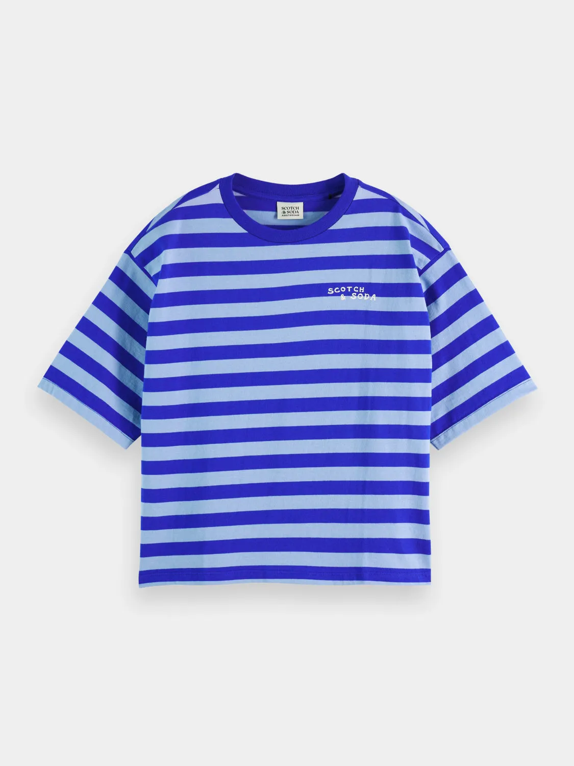 Striped cropped t-shirt sold by Scotch and Soda product image thumbnail 2