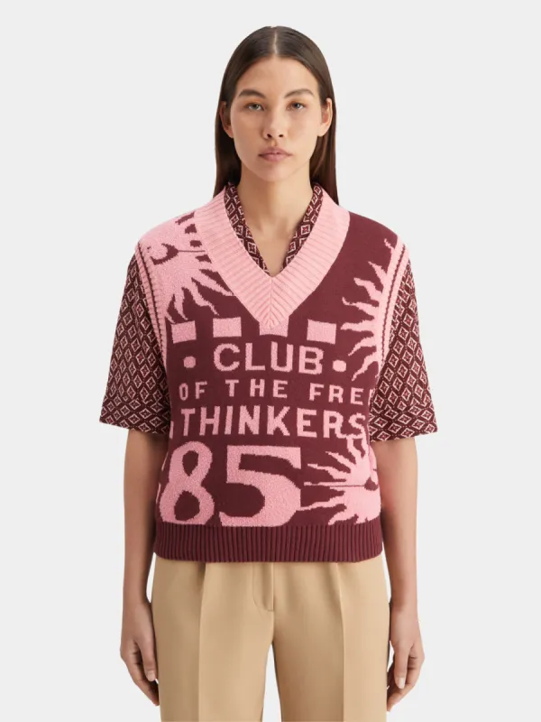 Jacquard knitted vest sold by Scotch and Soda