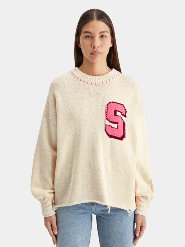 Varsity oversized pullover sold by Scotch and Soda