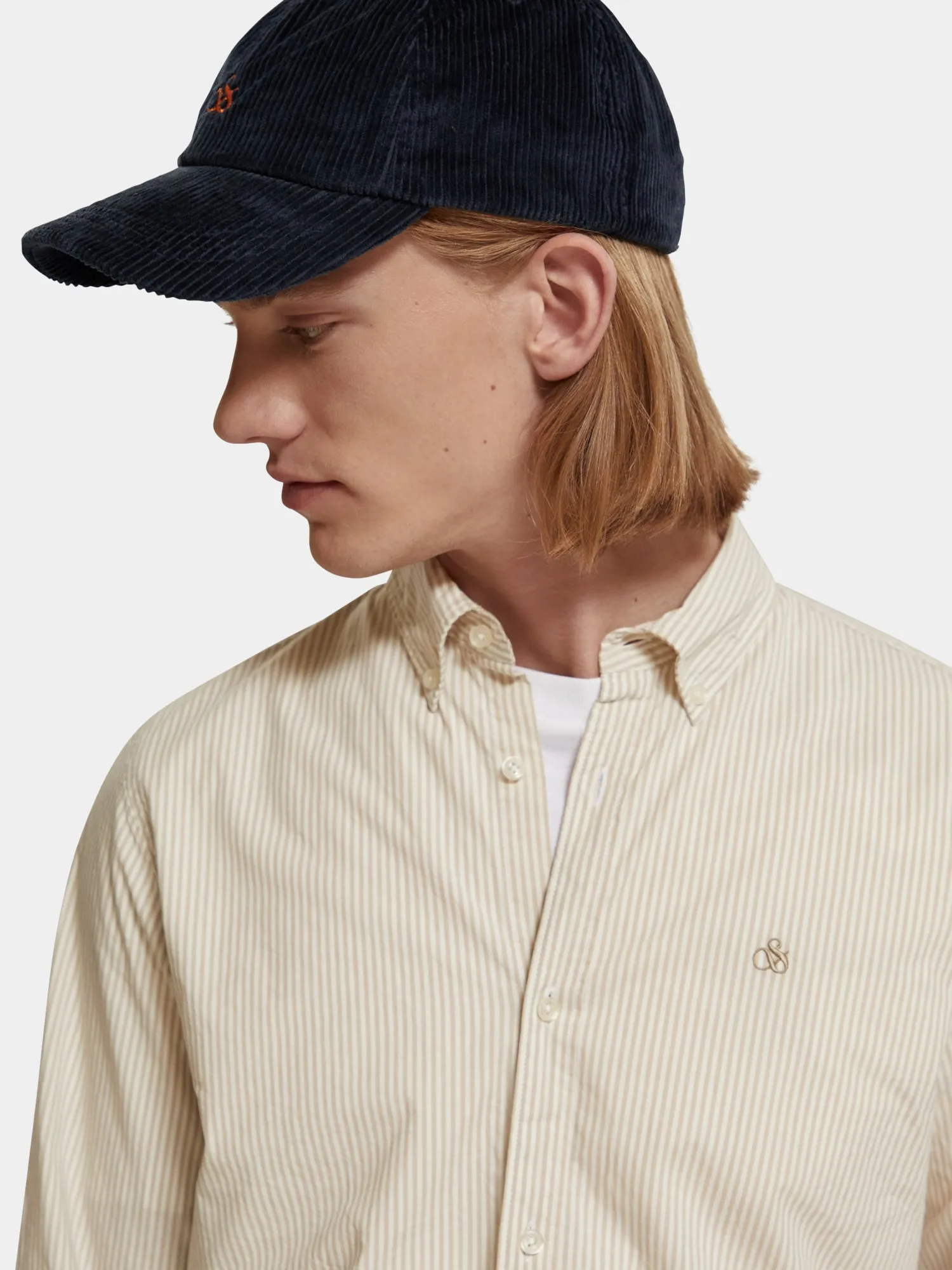 Slim-fit organic cotton poplin shirt sold by Scotch and Soda product image thumbnail 5