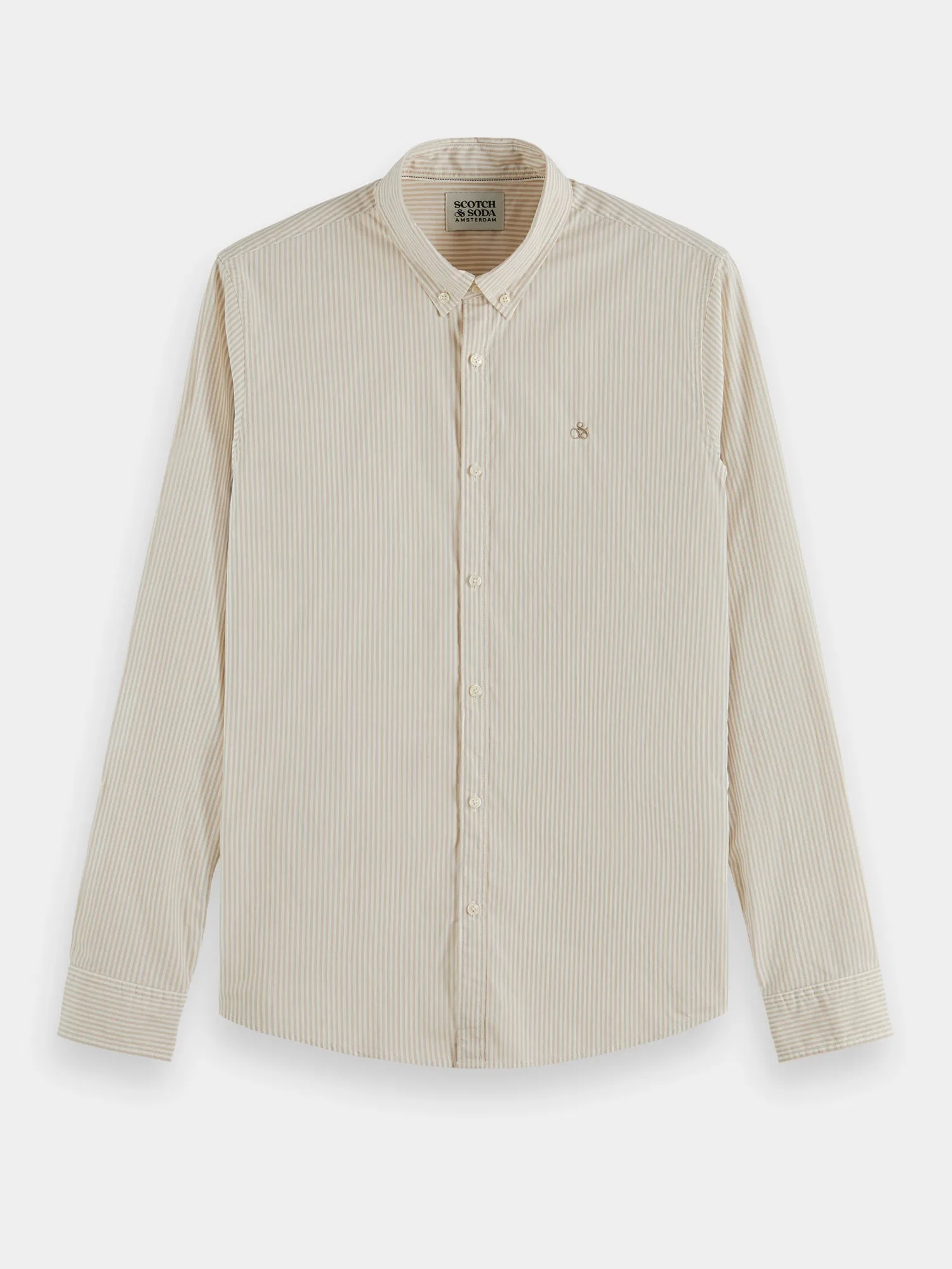 Slim-fit organic cotton poplin shirt sold by Scotch and Soda product image thumbnail 2