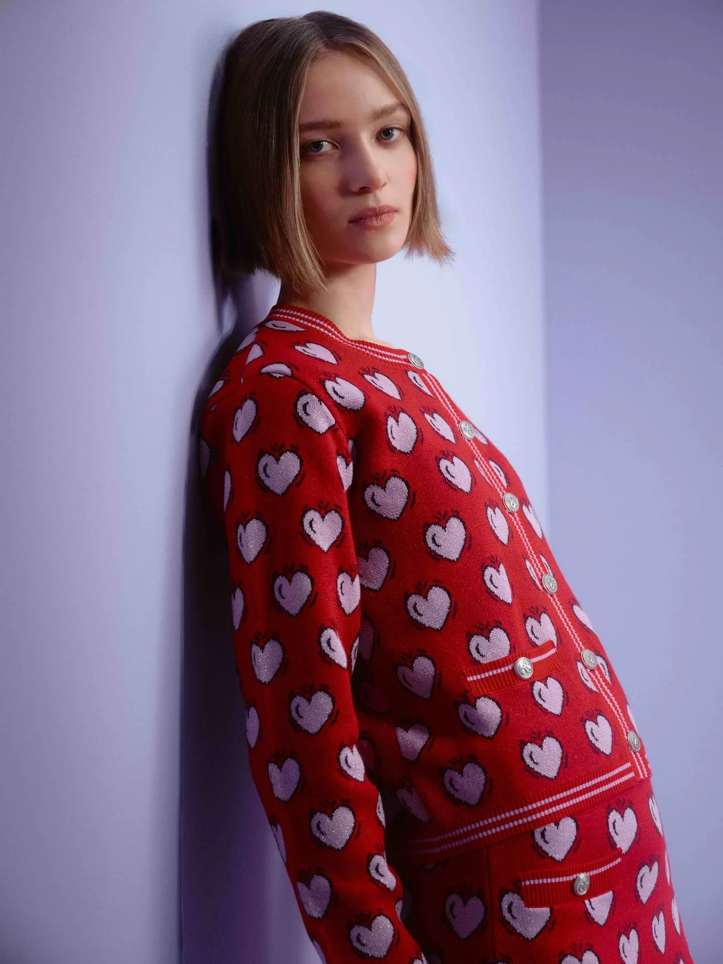 S&S x Burton Morris cardigan sold by Scotch and Soda