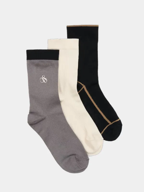3-pack crew socks sold by Scotch and Soda