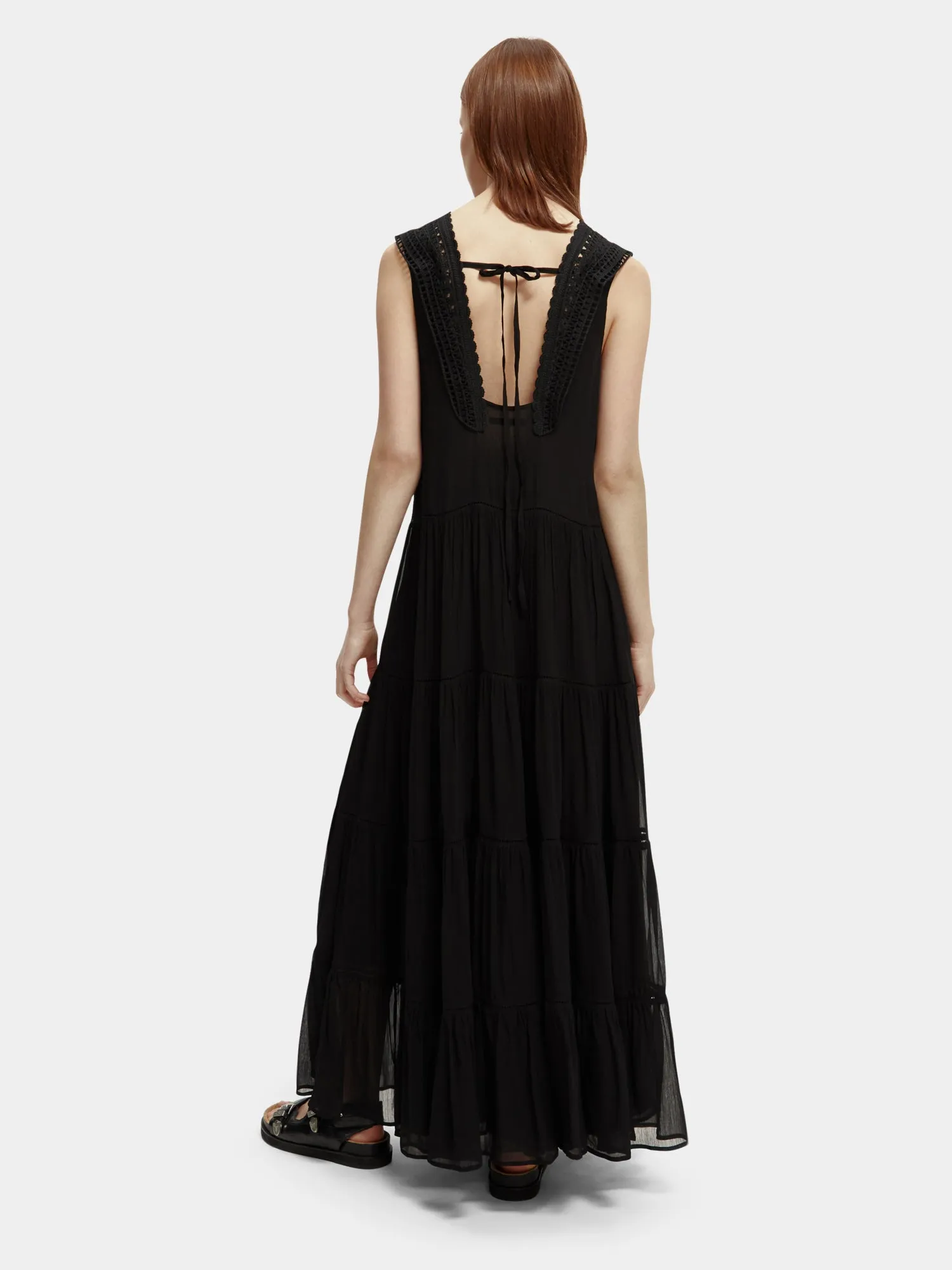 Tiered crocheted maxi dress sold by Scotch and Soda product image thumbnail 3