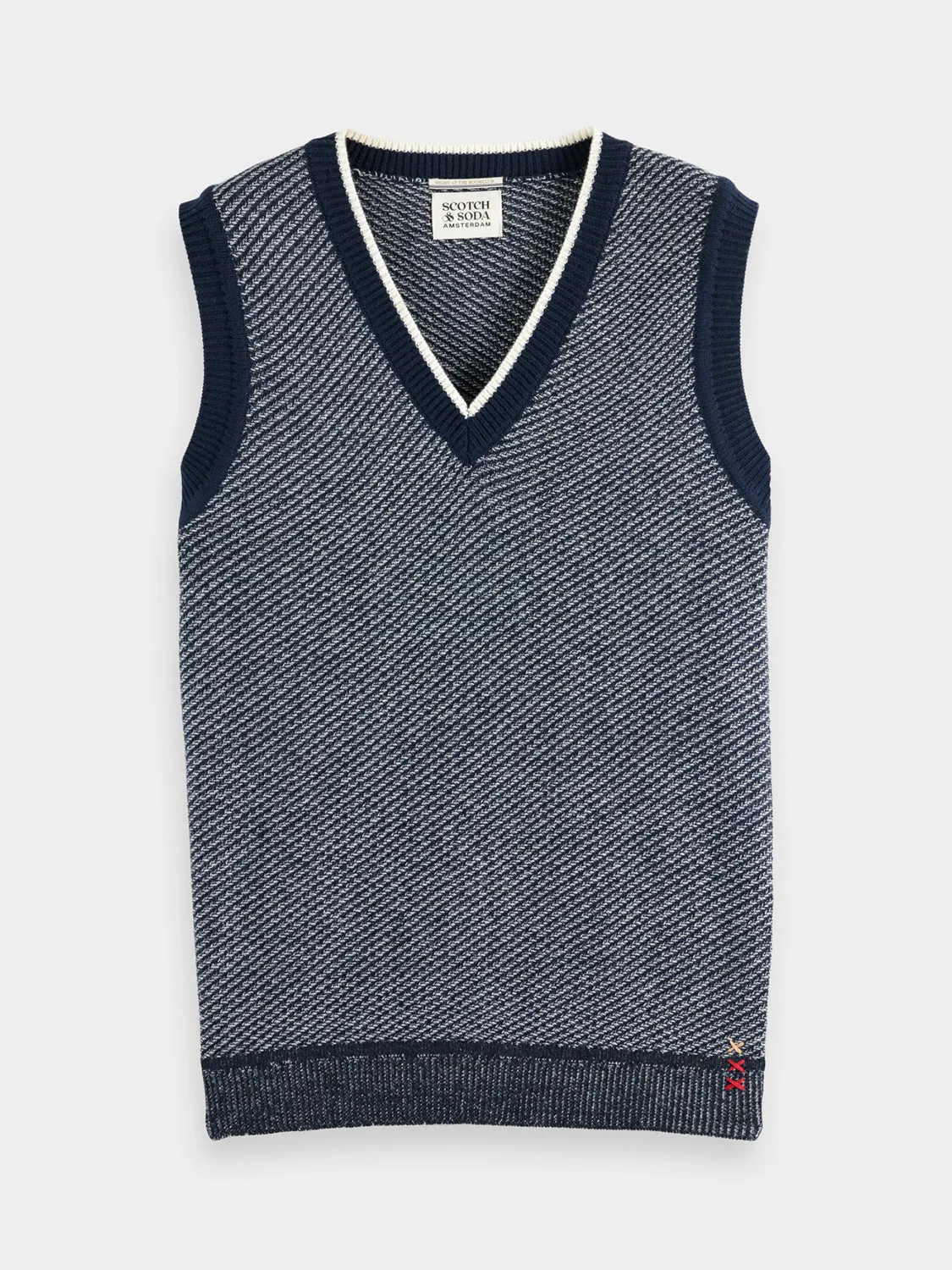 V-neck vest sold by Scotch and Soda