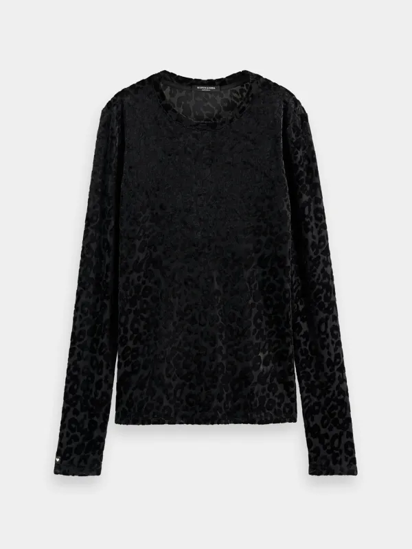 Burnout long sleeved t-shirt sold by Scotch and Soda