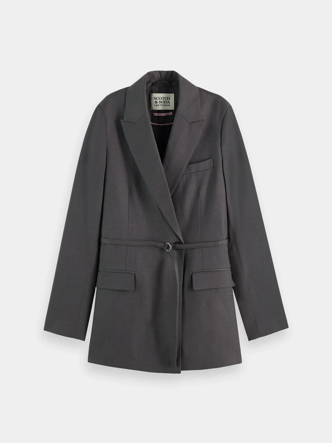 Belted double-breasted blazer sold by Scotch & Soda