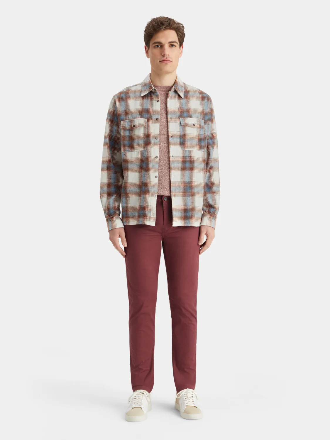 Yarn-dyed flanned check shirt sold by Scotch and Soda product image thumbnail 3