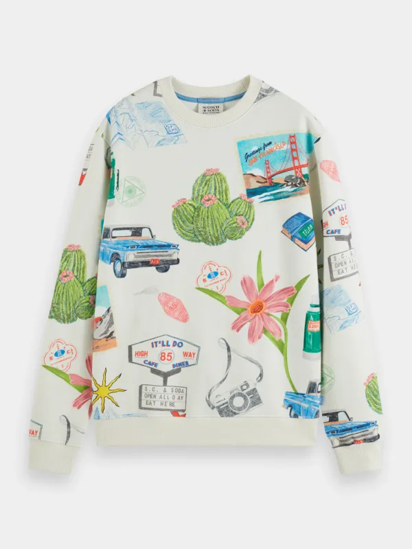 Digital printed sweatshirt made by Scotch & Soda