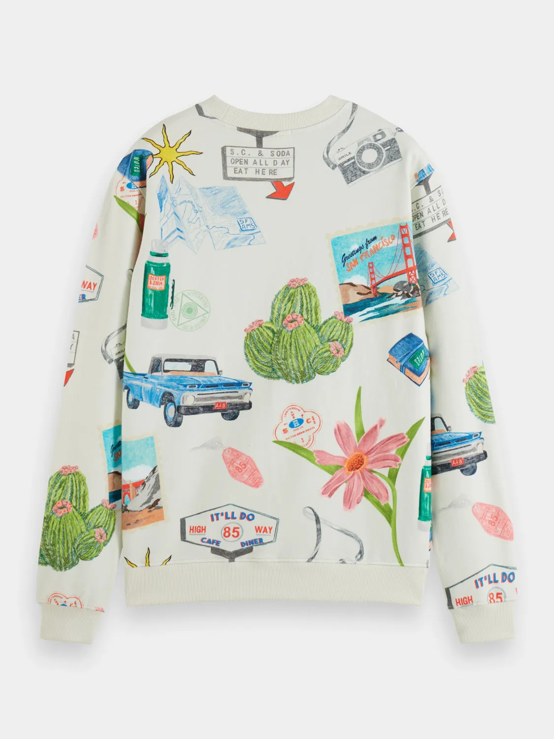 Digital printed sweatshirt sold by Scotch & Soda product image thumbnail 2