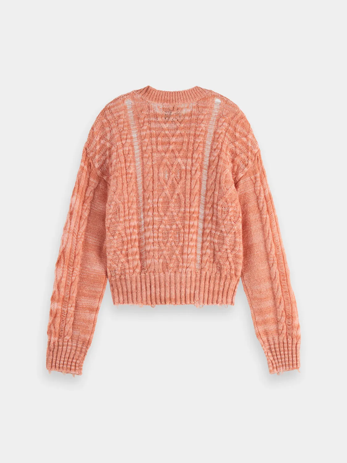 Cable stitch cropped pullover sold by Scotch and Soda product image thumbnail 2