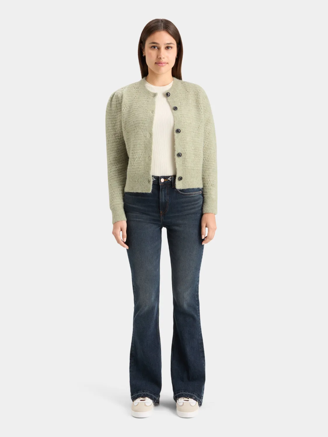 Boucle crewneck cardigan sold by Scotch and Soda product image thumbnail 5