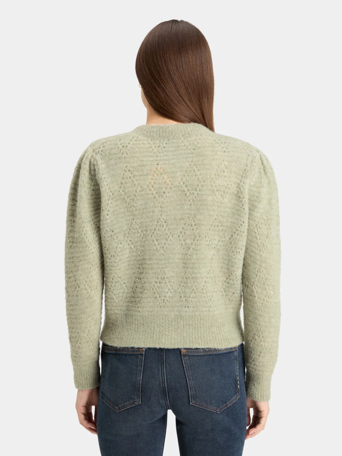 Boucle crewneck cardigan sold by Scotch and Soda product image thumbnail 3