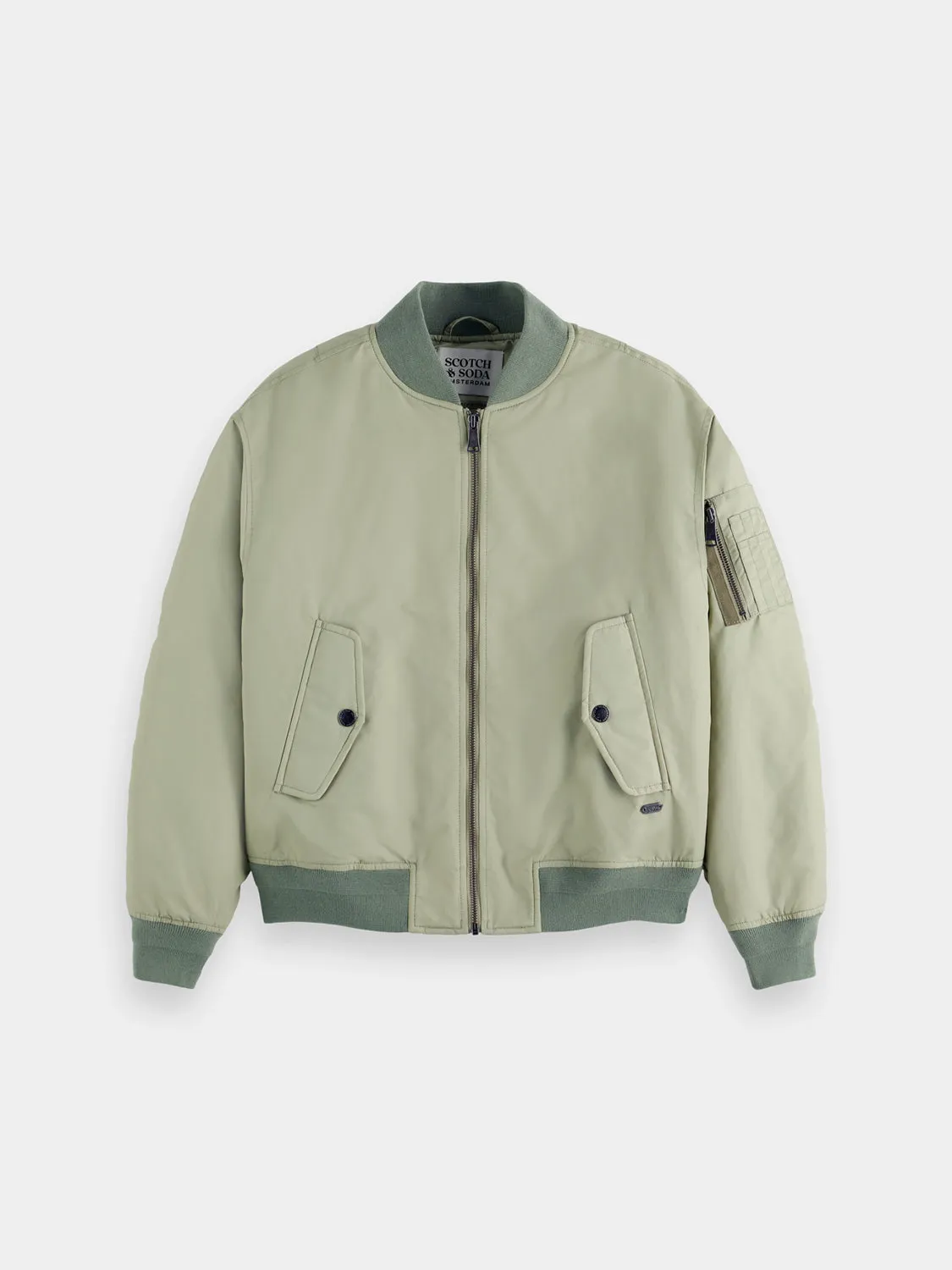 Technical nylon bomber jacket sold by Scotch and Soda