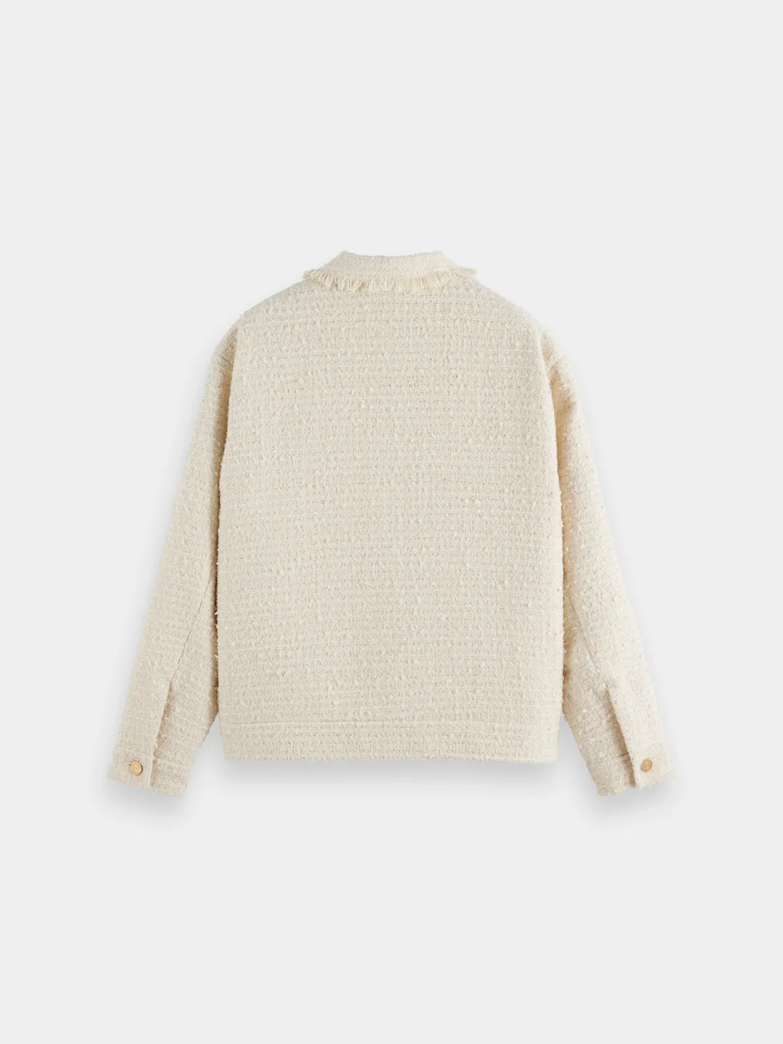 Boucle tweed trucker jacket sold by Scotch and Soda product image thumbnail 2