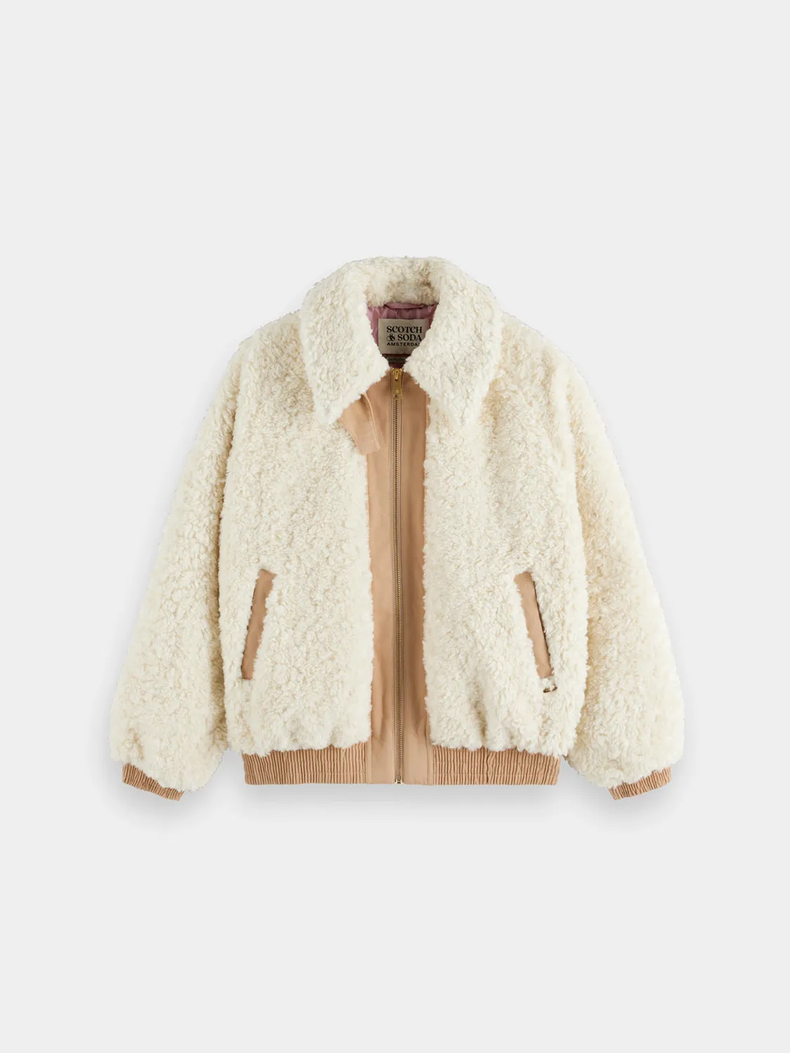 Teddy bomber jacket sold by Scotch and Soda