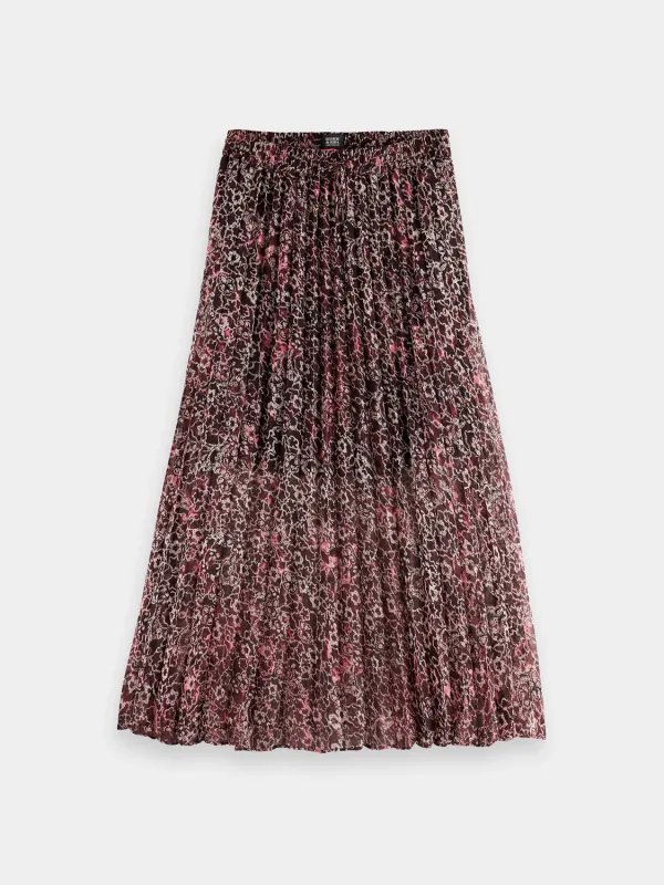 Pleated floral midi skirt sold by Scotch and Soda