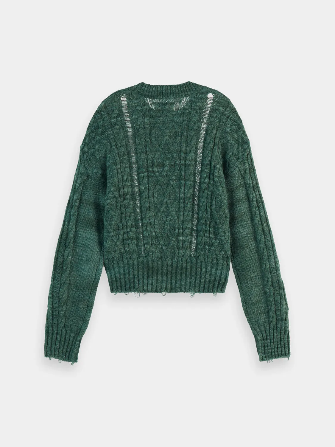 Cable stitch cropped pullover sold by Scotch and Soda product image thumbnail 2