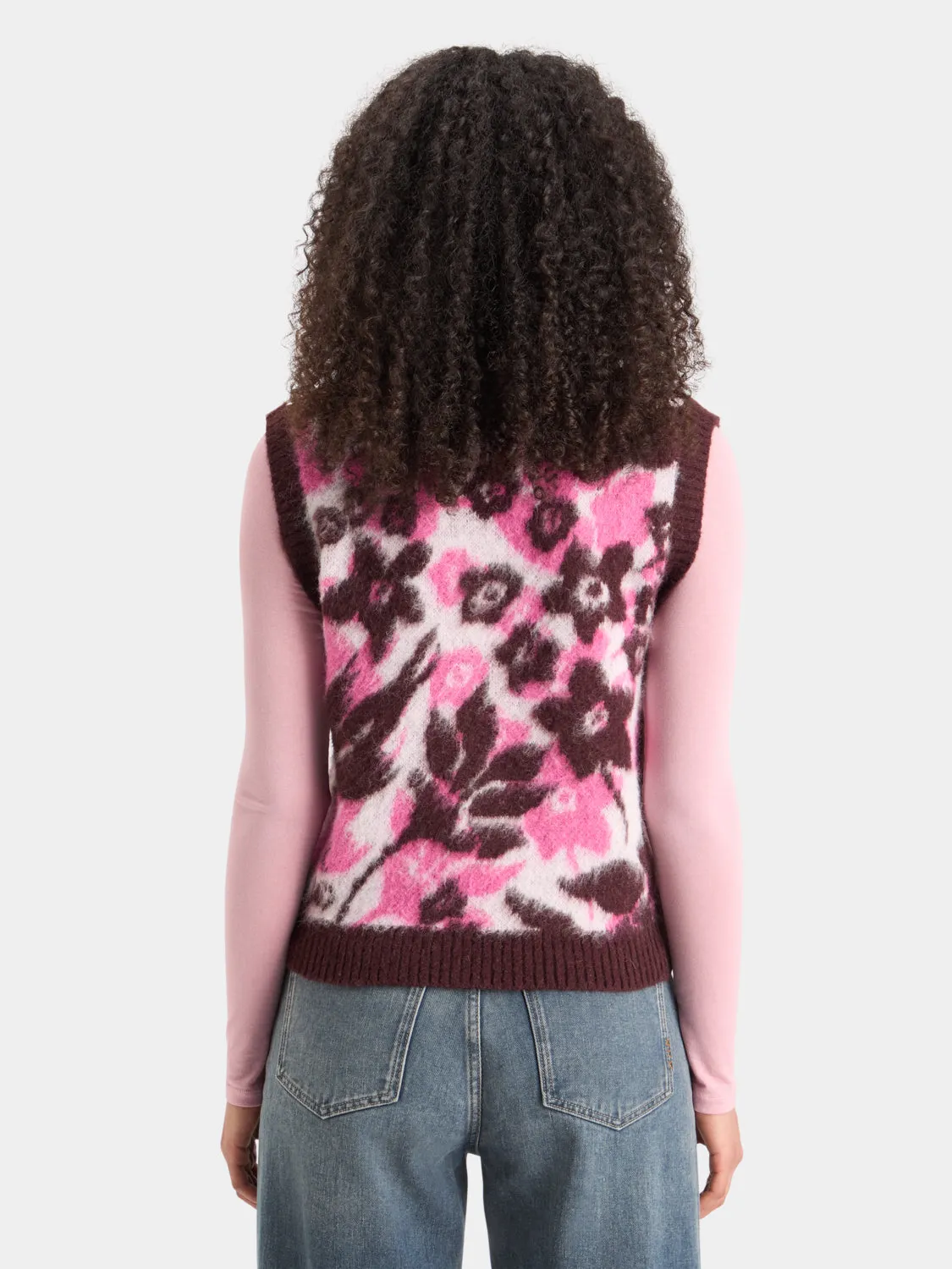 Fuzzy v-neck vest sold by Scotch and Soda product image thumbnail 3