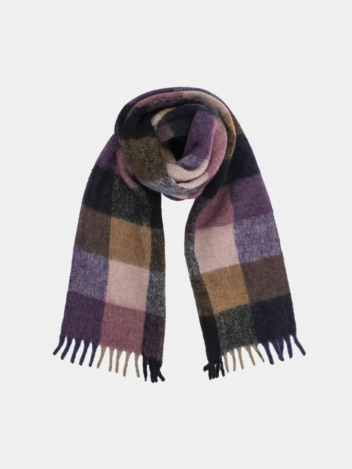 Woven check scarf sold by Scotch and Soda