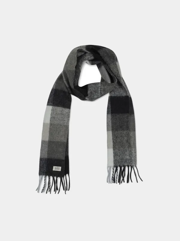 Woven check scarf sold by Scotch and Soda