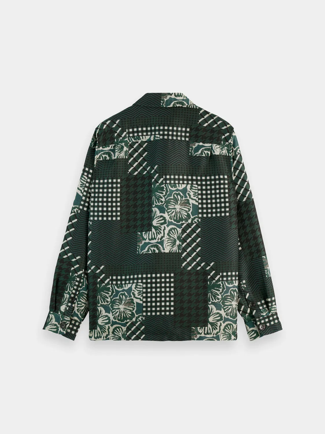 Patchwork jacquard overshirt sold by Scotch & Soda product image thumbnail 5