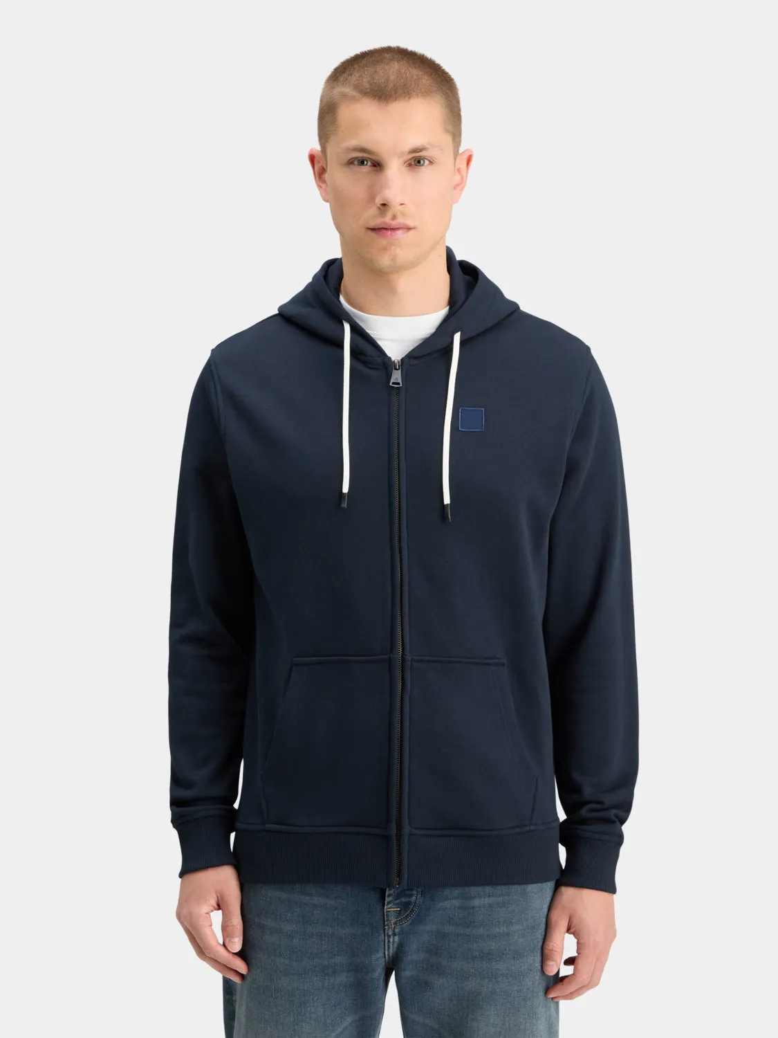 Logo badge zip-through hoodie sold by Scotch & Soda product image thumbnail 2