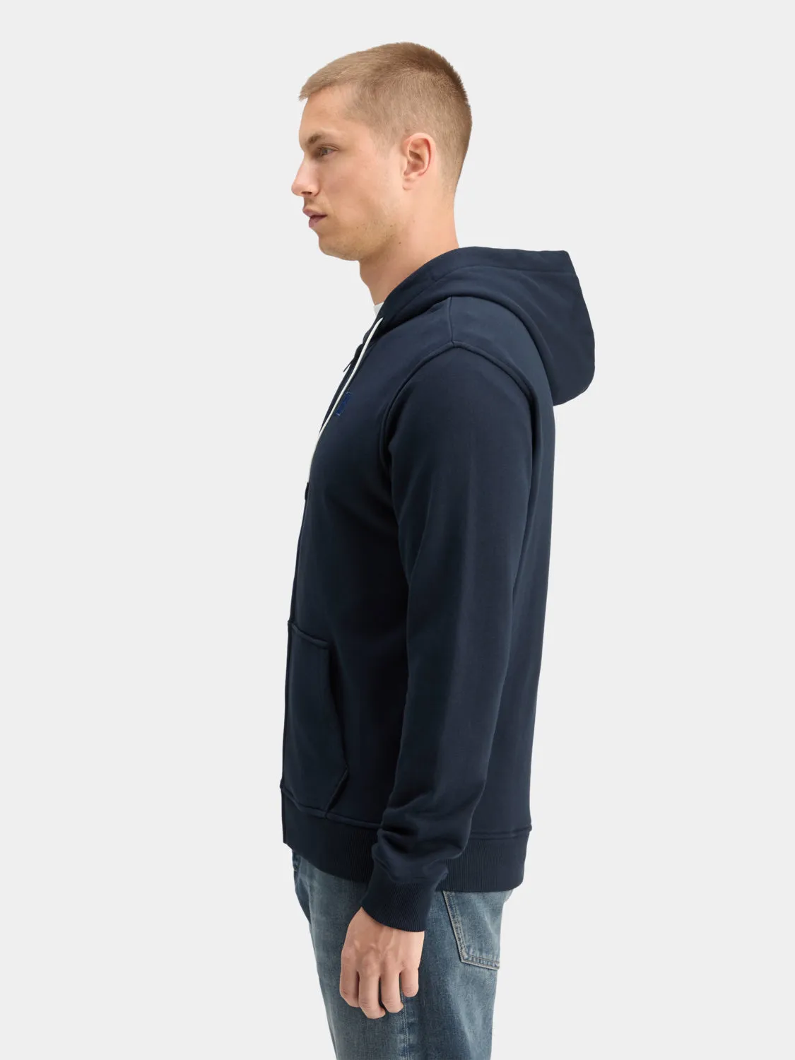 Logo badge zip-through hoodie sold by Scotch & Soda product image thumbnail 4