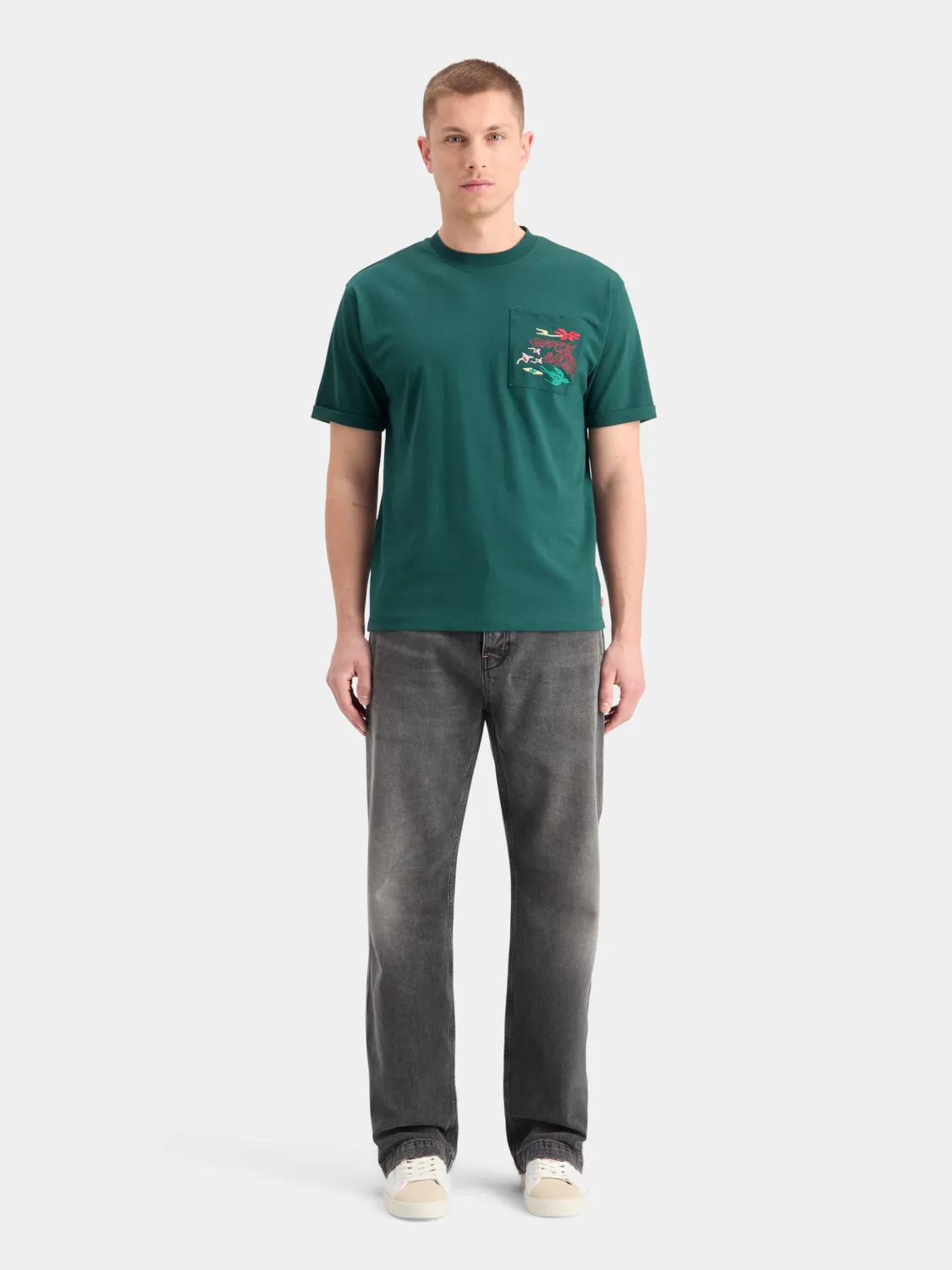 Embroidered pocket t-shirt sold by Scotch & Soda product image thumbnail 4