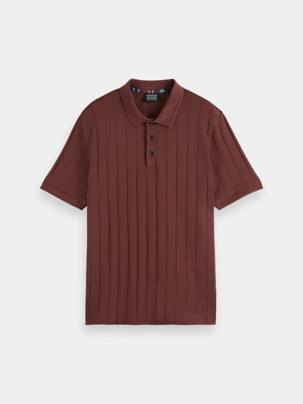Rib knit polo sold by Scotch & Soda