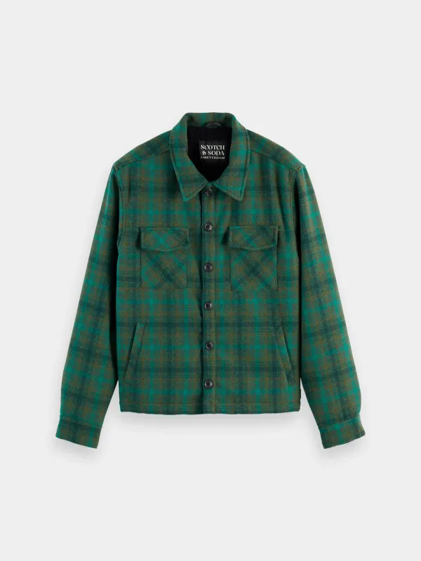 Teddy-lined check overshirt sold by Scotch and Soda
