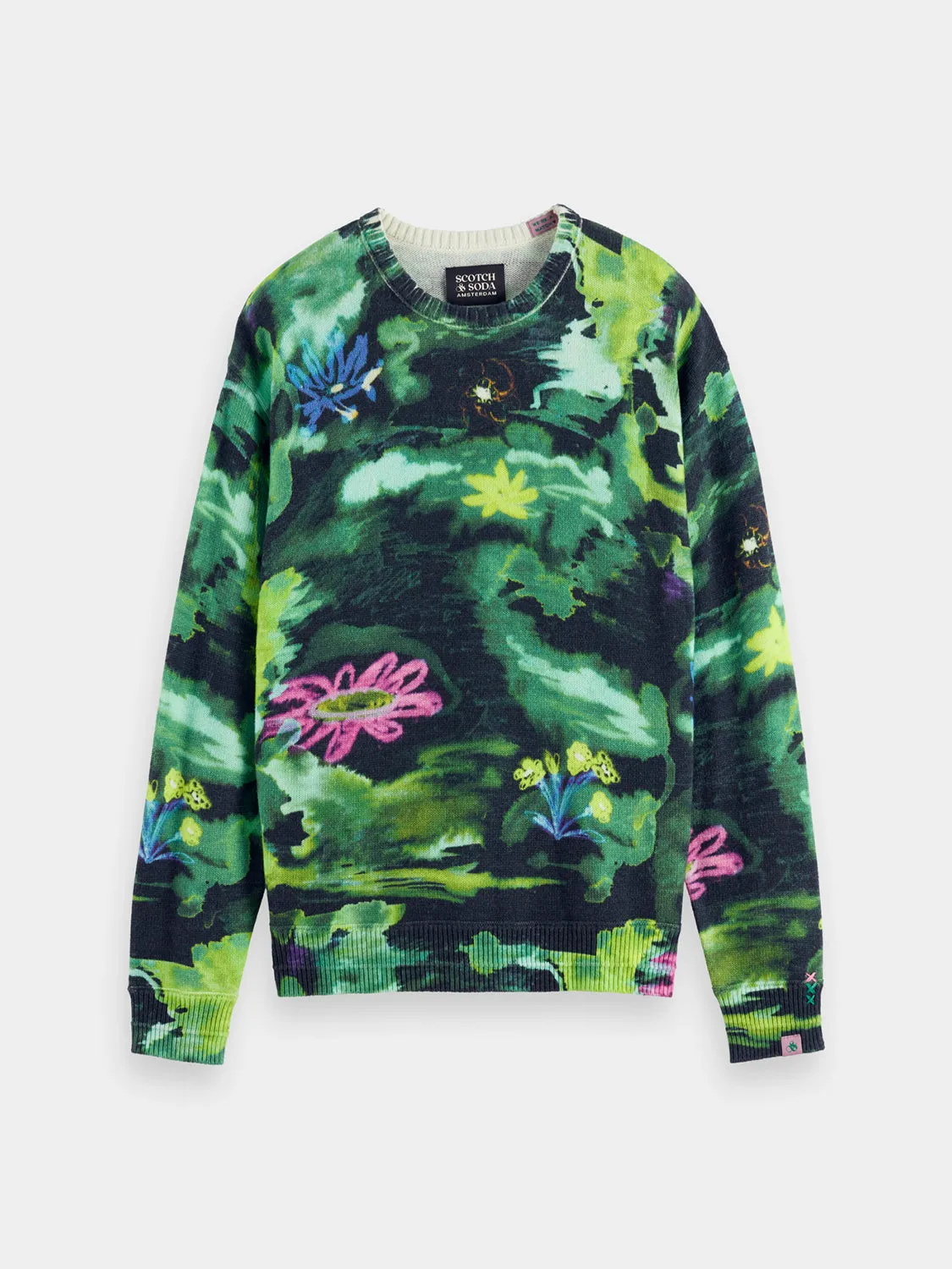 Floral jacquard pullover sold by Scotch and Soda