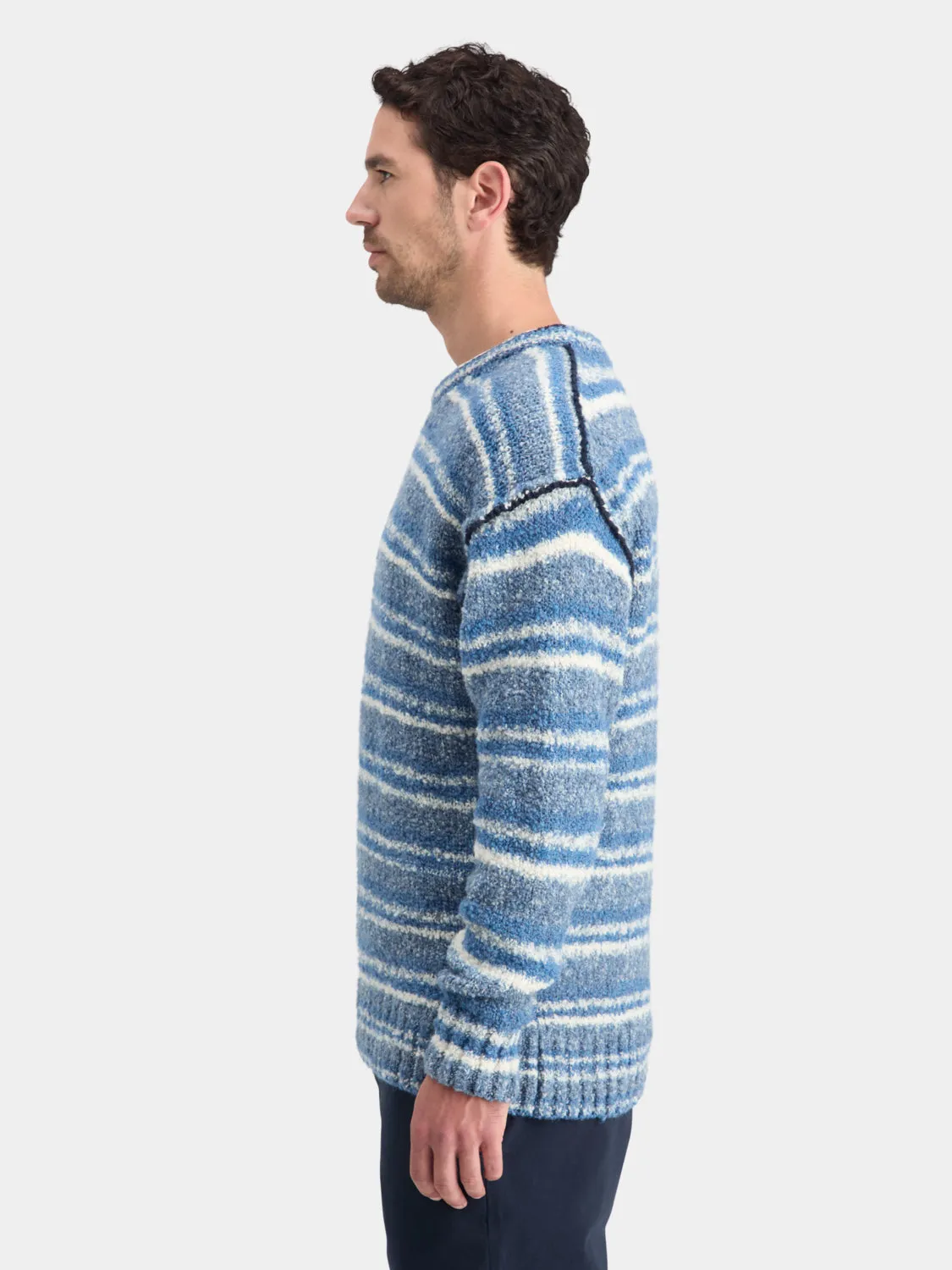 Drop shoulder boucle pullover sold by Scotch and Soda product image thumbnail 4
