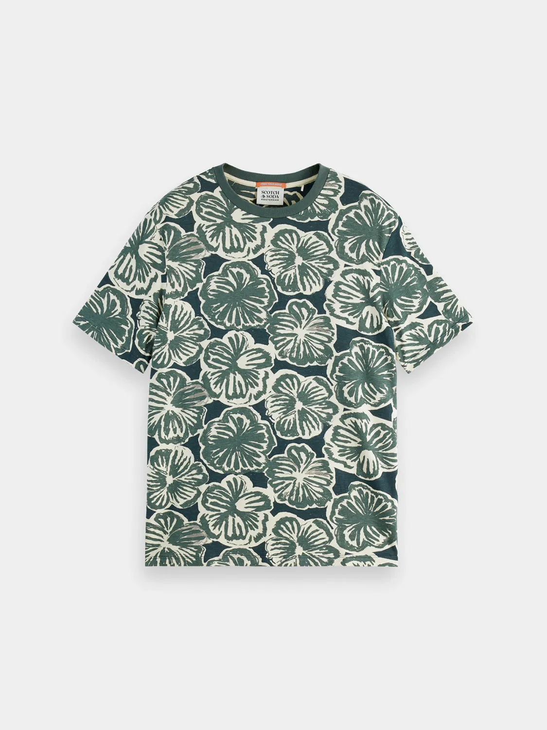 Flower printed t-shirt sold by Scotch & Soda
