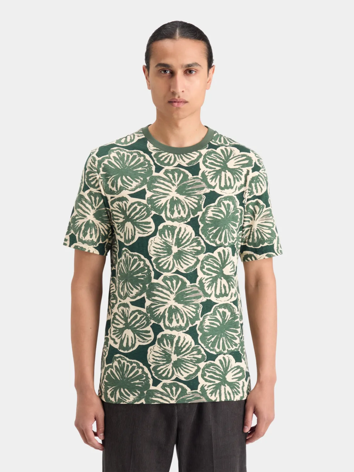 Flower printed t-shirt sold by Scotch & Soda product image thumbnail 2