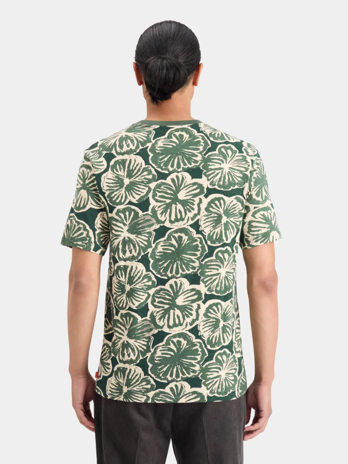 Flower printed t-shirt sold by Scotch & Soda product image thumbnail 3