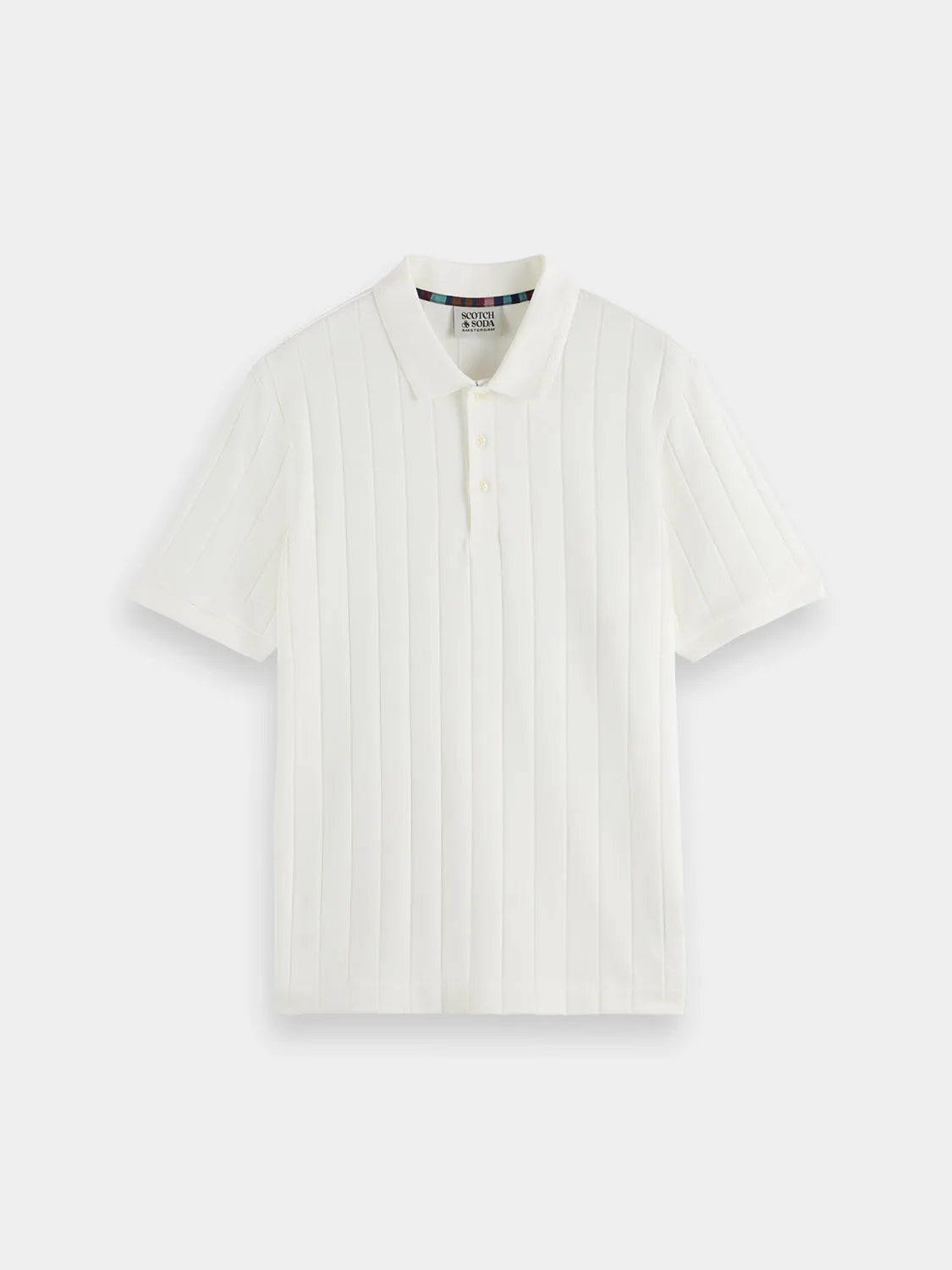 Rib knit polo sold by Scotch and Soda