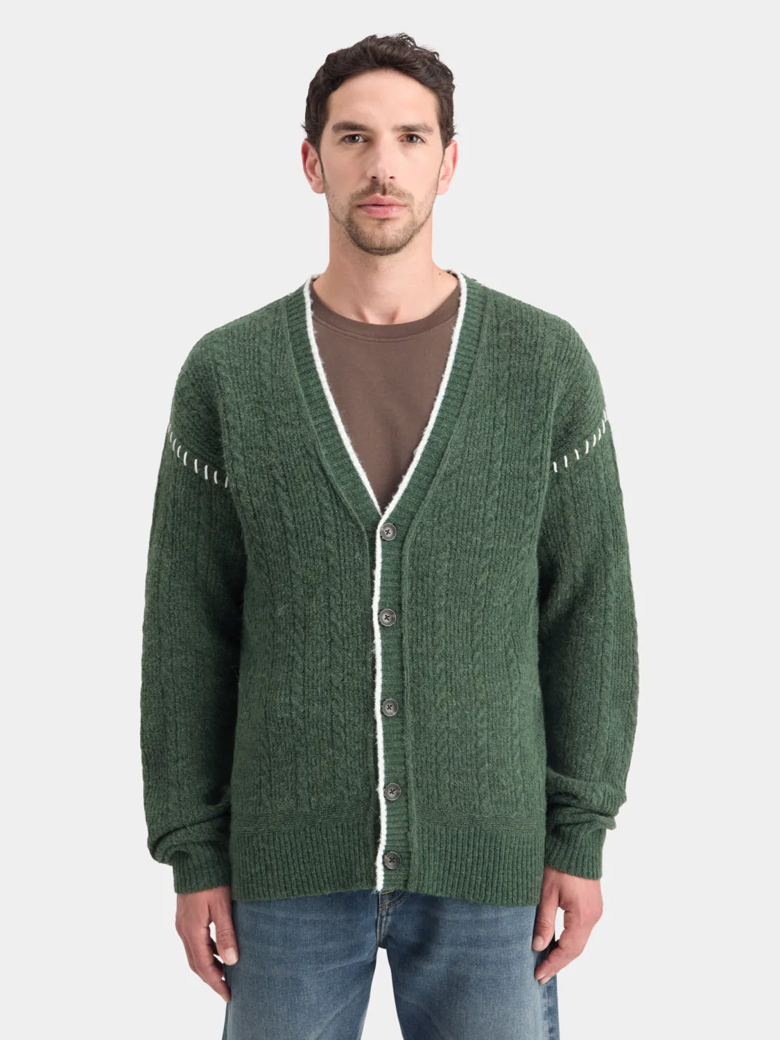 Drop shoulder cardigan sold by Scotch and Soda product image thumbnail 2