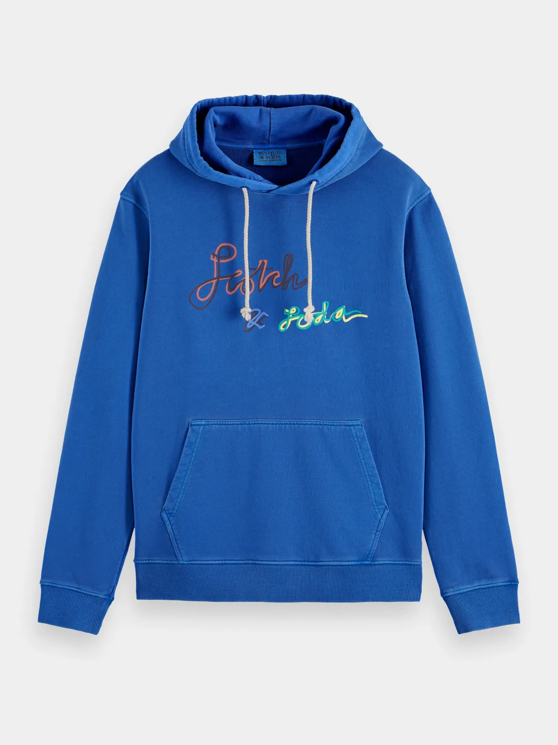 Garment-dyed artwork hoodie sold by Scotch & Soda product image thumbnail 2