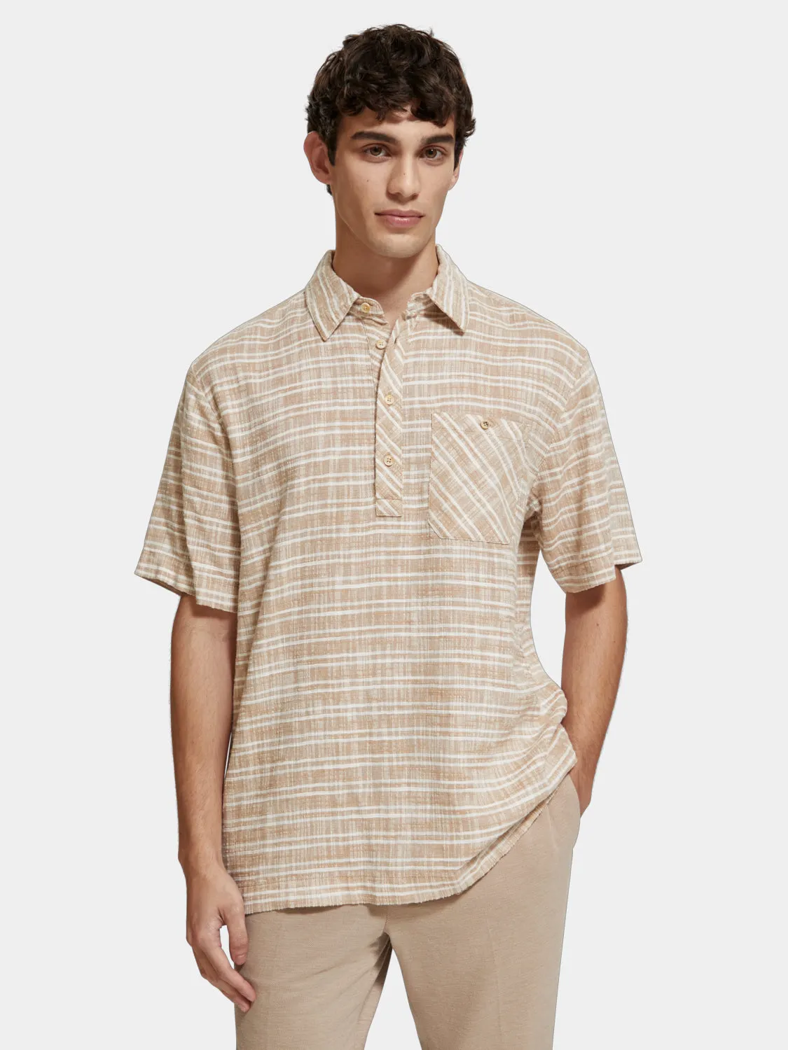 Horizontal striped shirt sold by Scotch and Soda