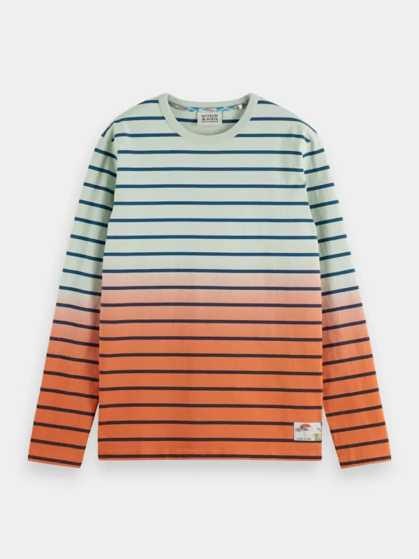 Dip-dyed striped t-shirt sold by Scotch and Soda