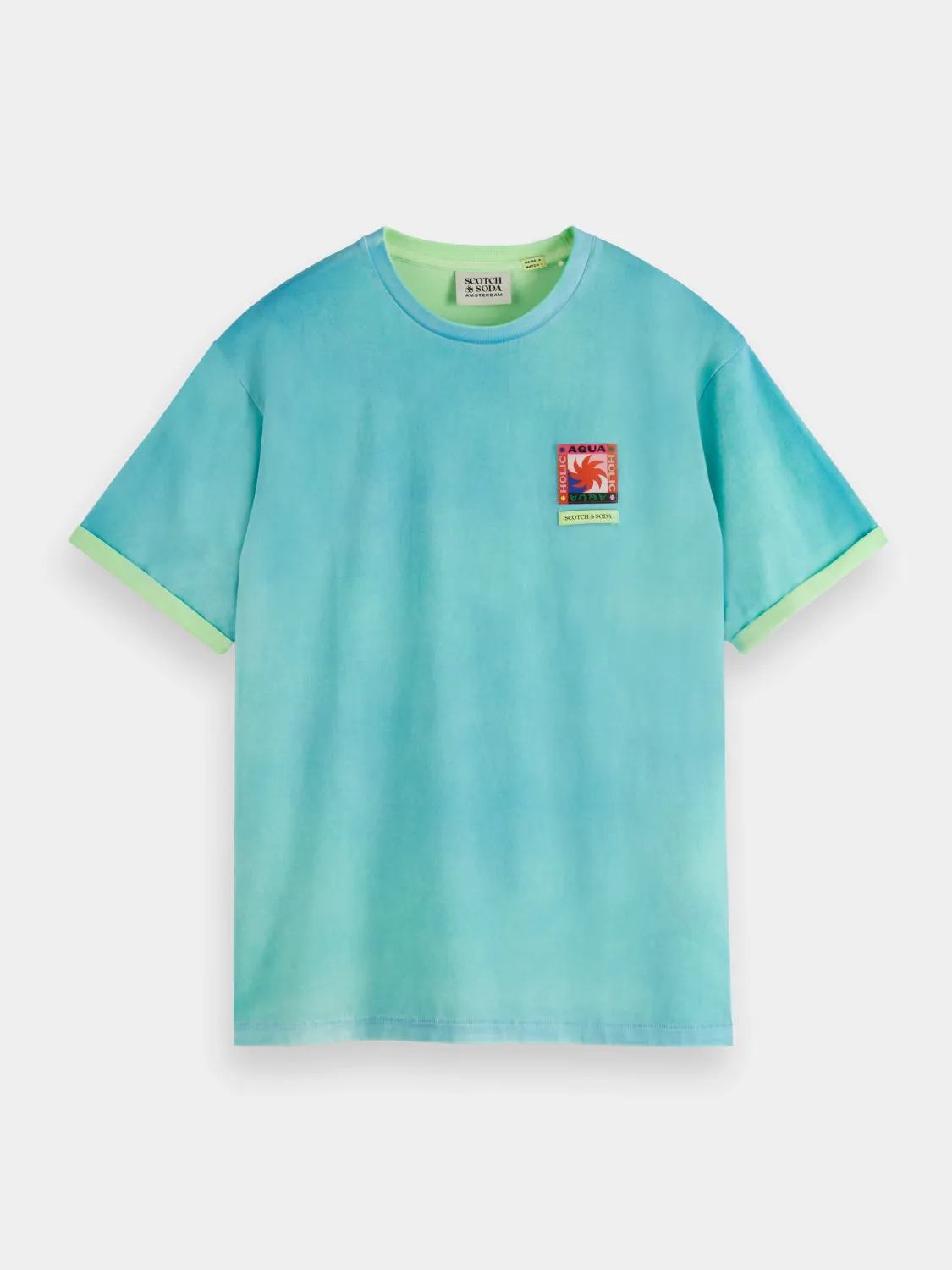Two colour sprayed t-shirt sold by Scotch & Soda