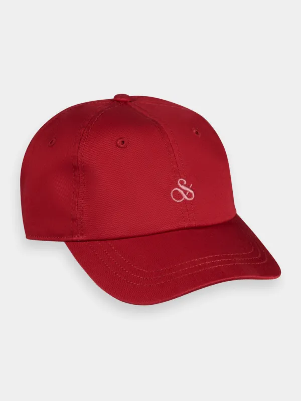 Twill logo embroidery cap sold by Scotch and Soda