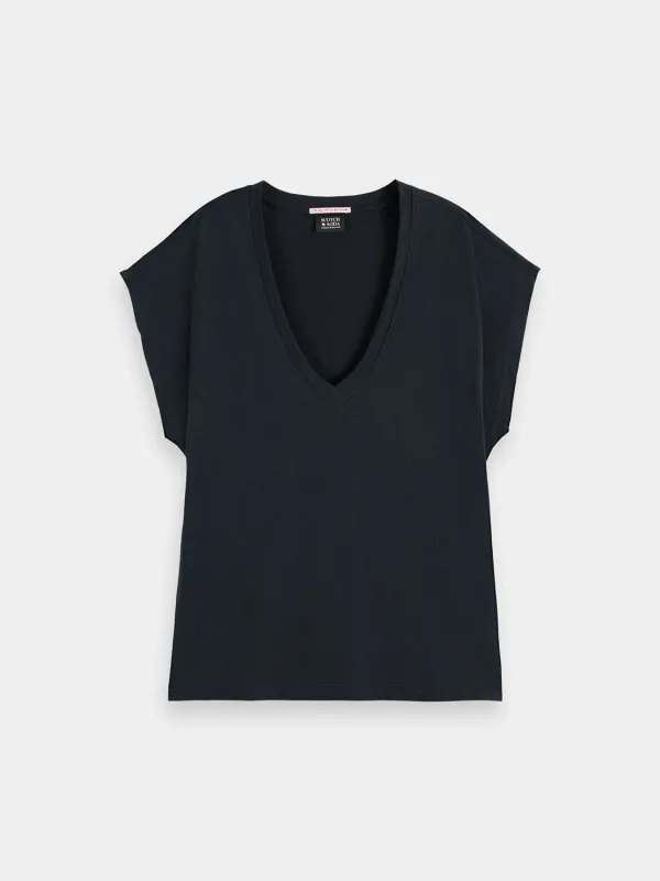 Slub v-neck t-shirt sold by Scotch and Soda