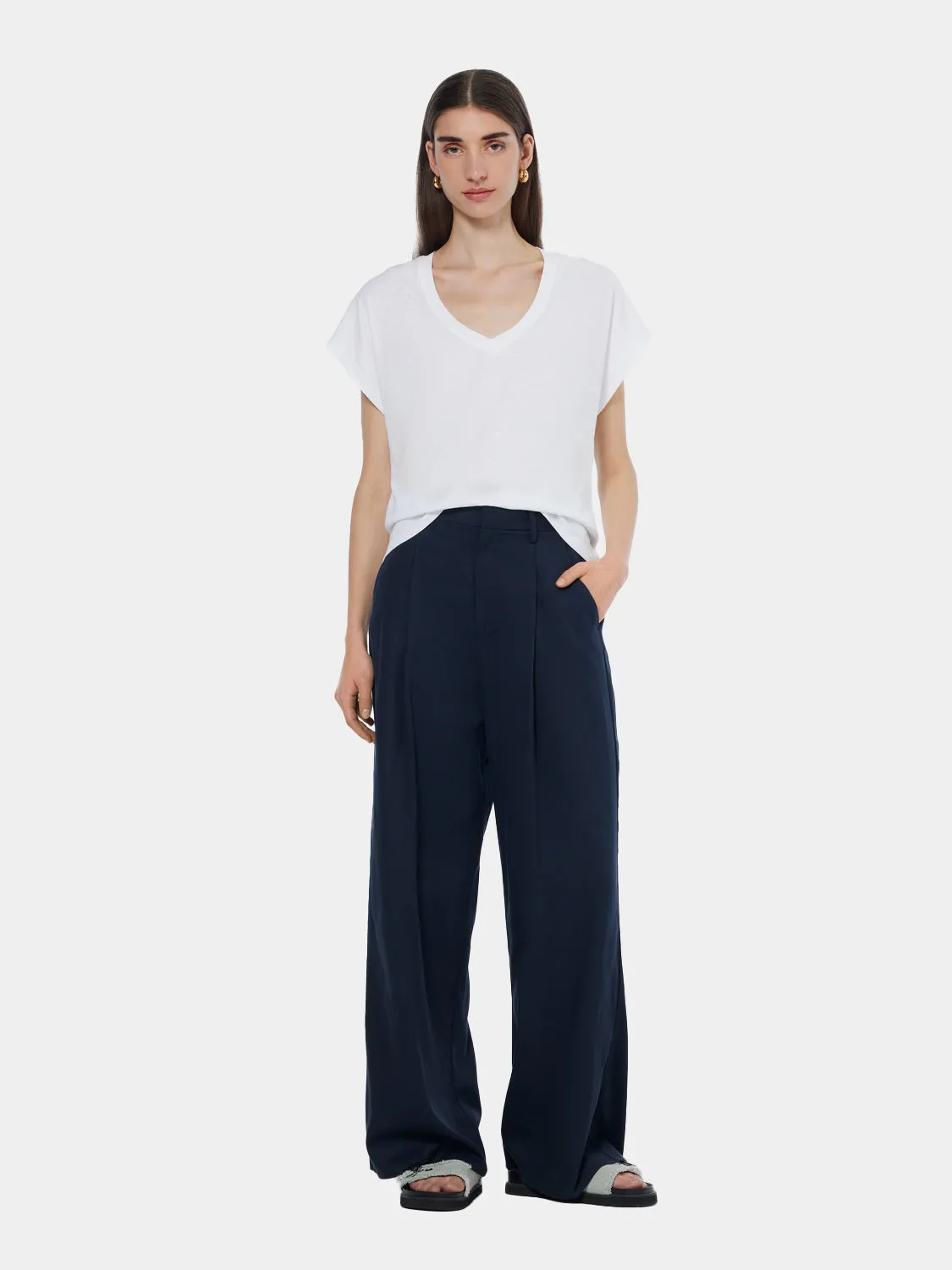 Slub v-neck t-shirt sold by Scotch & Soda product image thumbnail 5