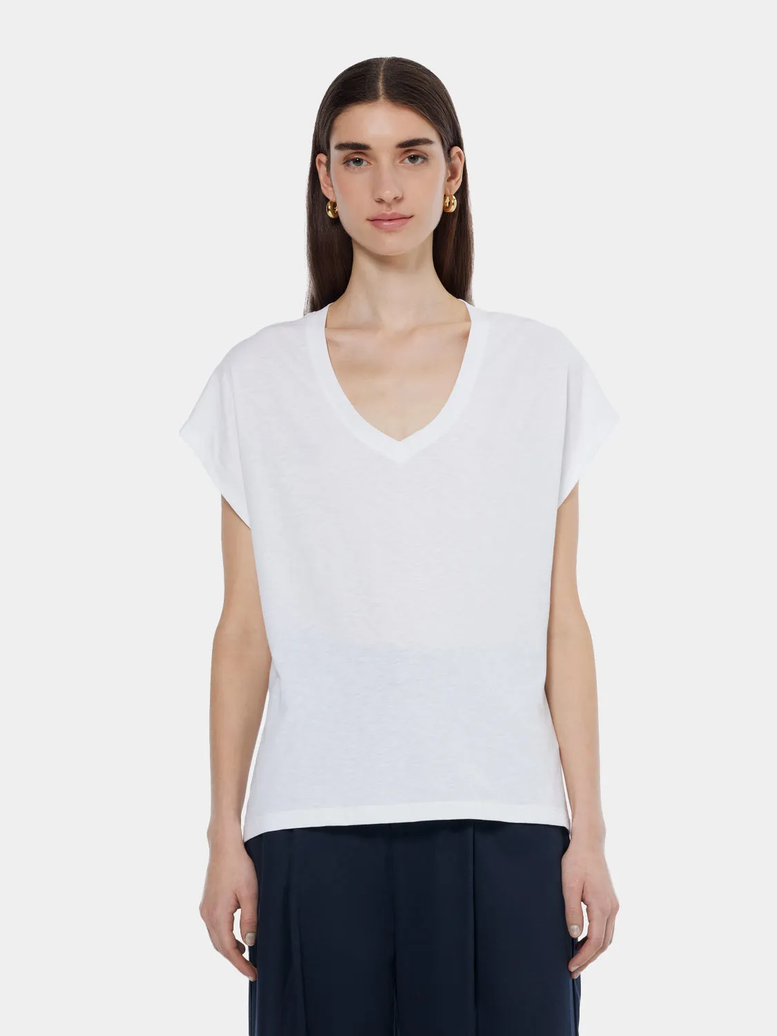 Slub v-neck t-shirt sold by Scotch & Soda product image thumbnail 3