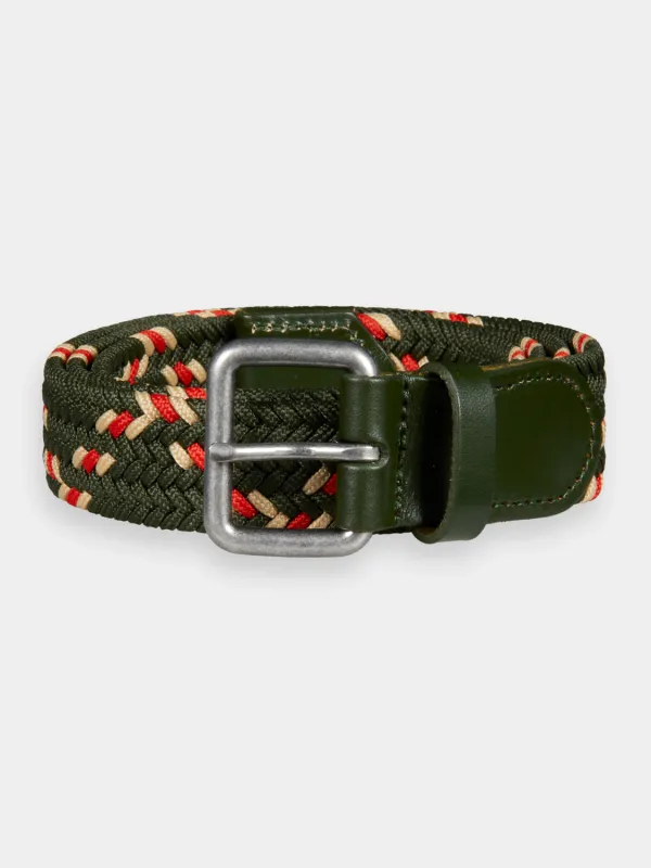Leather trimmed & braided belt sold by Scotch and Soda