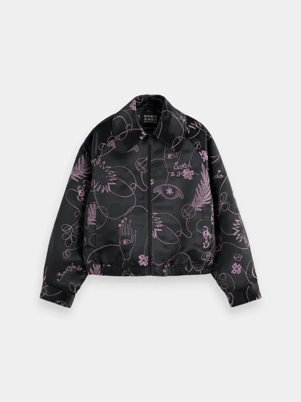 Jacquard bomber jacket sold by Scotch and Soda
