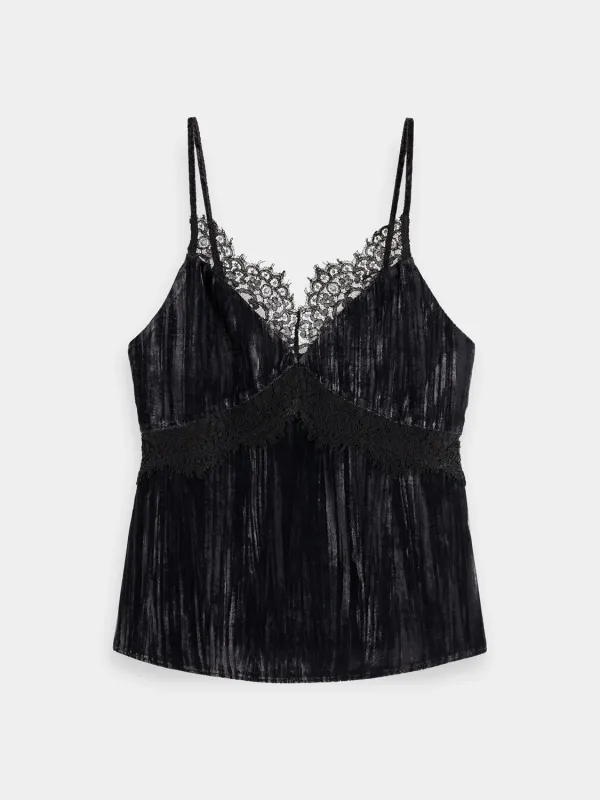 Velvet tank top sold by Scotch and Soda